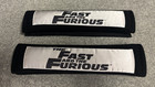 Vintage Apc Fast And The Furious Black Car 2 Seat Belt Pad New