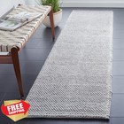 Safavieh Runner Rug 2 3 x11  Silver Natura Handmade Wool