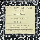 1959 Canada 50 Cents Iccs Pl65 Heavy Cameo Lot ov1927 Silver  Gem Bu 