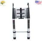 12 5 Ft Multi Purpose Telescoping Ladder Folding Extension Step Ladder With Hook