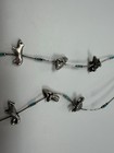 Rare Vintage Navajo Sterling Silver Animal Necklace W 10 Charms L29