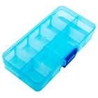 Adjustable Storage Organizer Box 10 Compartment Small Parts Vitamin Case Travel