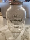 Vintage Minute Maid Frozen Juices Mixer 1 2 Gal Embossed Glass Jar W  Lid 