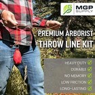 Arborist Throw Line Kit - Ultra Slick 100  Polyester Rope With 11 Oz Weighted   