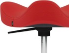 Varier Move Tilting Saddle Stool  Height Adjustable Gaslift  Red black