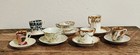 Lot Of  7 Antique Porcelain Tea Cup And Saucer Sets All Different 