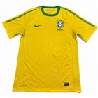 Nike X Team Brasil Cbf Miguel  11 Soccer Jersey Adult Size Small Yellow Mls