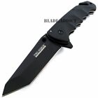 Tac-force Black Tanto Blade Spring Open Assisted Tactical Folding Pocket Knife