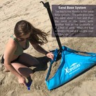 Xbrella - Wind Resistant Beach Umbrella     Sand Base - 7 5    Round  Patent Pending