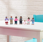 Kidkraft Wooden Poseable Doll Family Of 7 African American Dollhouse Figures 3 