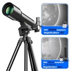 Portable 50mm Kids Telescope - 360mm Az Astronomical Scope With Tripod For Begin
