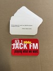 Vintage Jack Fm 93 1 Sticker Lot Los Angeles Rock Radio Stickers