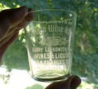 Crown Wine Room H leekowith Providence ri Etched Pre Pro Advertising Shot Glass