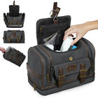 Canvas Hanging Travel Toiletry Bag Portable Wash Bag Cosmetics Shaving Organizer