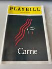 Front Page Only - Lot Of 3 - Carrie 1988 Broadway Playbill