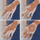 Reusable Henna Tattoo Stencils Kit  Mehendi Stencils For Hands Forearm Glitter A