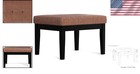 Compact 26   Leather Ottoman - Stylish Tufted Bench For Bedroom   Entryway