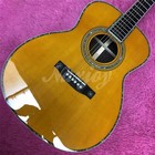 Vintage Om42 Acoustic Guitar Solid Spruce Top Abalone Binding Inlays Bone Nut