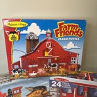 Lot Of 3 Melissa And Doug Jumbo Puzzles  Farm Friends  Fire Truck Alphabet Train
