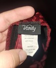Vanity Size Small Burgundy Burnout Velvet Asymmetrical Skirt Y2k