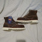 Thorogood 6  American Heritage Moc-toe Wedge Work Boots 814-4203 Size 9 5 D 