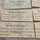 The Miners National Bank Cancelled Check Lot Shenandoah Pa General Motors Corp