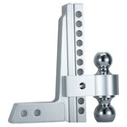 Adjustable 2  Receiver 12500 Lb 8  Drop Towing Hitch Dual Ball  Mount Trailer