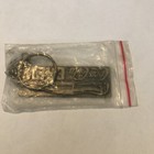 Nip Coca Cola Crew Keychain Double Sided Metal Brass bronze Color