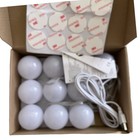 Hollywood Vanity Mirror Lights Led Kit Adhesive Usb Power 10pcs New Set