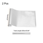 2 Pcs Toner Reactive Foil 5 9 x9 84ft For Hot Foil Pen Diy Craft silver