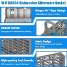 Upgraded W11158804 Dishwasher Silverware Basket Compatible With Whirlpool Dishwa