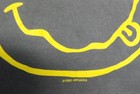      vintage Nirvana Nevermind Smiley Face 1992  Gray Tshirt Xl Nm Original Tee