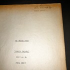 My Three Sons  1971     ernie Drives    Original Carbon Script Tv Episode Coa