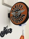 Harley-davidson Premium Quality Motor Cycles Sign Orange Round