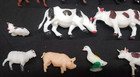 1960 s Marx White tan brown Llivestock Farm Figure Animals Playset Lot
