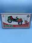 Vintage Crown Premiums Tropicana 1920   s Pedal Car Racer   Sunny Figurine Set Nib