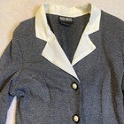 Byer California Dress Vintage Women   s Knit Size 13 Gray Tweed Look Jacket Dress
