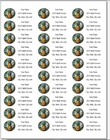 150 Pineapple Stained Glass Style Mailing Return Address Labels Personalized