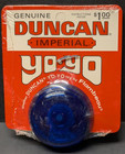 Vintage Genuine Duncan Yo-yo Imperial No  3269 Blue New On Card 70s Flambeau