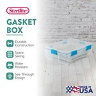 Sterilite 37 Qt Clear Plastic Home Storage Tote Bin With Secure Lids   4 Pack 