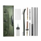 12pcs 22lr 223 556 Rifle Gun Cleaning Kit Set Cleaning Rod Nylon Brush Fit Pouch