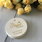 50x Gold Foil The Perfect Blend Wedding Engagement Favor Tags Guest Gift Tags