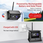 Magnetic Solar  Wireless Backup Camera  For Trailer Rv Truck 1080p Wide Angle