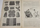 Harpers Bazar January 30 1886 With Rare Victorian Fashion Pattern Sheet No  5