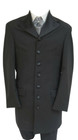 Men s Black Frock Tuxedo  Coat Long Western Cowboy Trench Zoot Duster Tuxxman