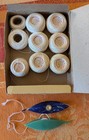 Vintage Susan Bates White Dot Tatting Shuttle   Thread  after 1940 