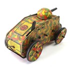 Rare Vintage 1930s 1940s Marx Toy Tin Wind Up Tank Litho Camouflage -- Read Desc