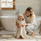 Hooded Baby Bath Towels For Newborn  2 Pack - 6-layer 100  Muslin Cotton  Sof   