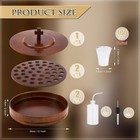 Zhehao 2 Set Wood Communion Holy Trays For Churches With Brown