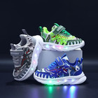 Boy Girl Dinosaur Led Shoes Kids Dinoskulls Light Up Sneakers